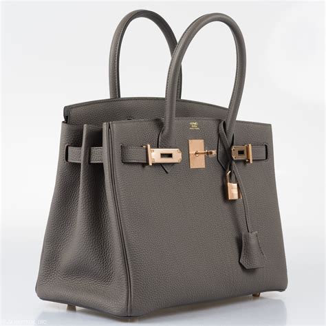 hermes birkin 30 etain rose gold|Hermes Birkin 30cm leather.